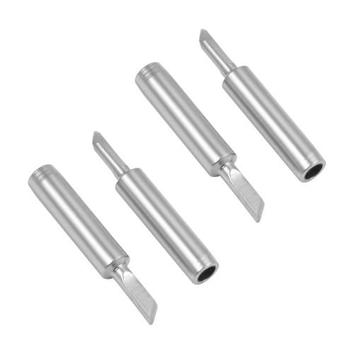 Fielect 10pcs Soldering Iron Tips Replacement Pure Copper Solder Tip Welding Equipment for Soldering Silver 900M-T-SK Small Knife Edge