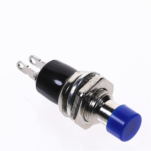 FEHAUK 10Pcs PBS-110 7MM Momentary Push Button Switch Press The Reset Switch Momentary ON Off Push Button Micro Switch Normally Open NO (Color : Blue)