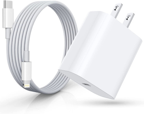 iPhone Fast Charger, 20W USB C Power Adapter [MFi Certified] Apple Block Fast Wall Plug with 6ft USB C to Lightning Cable Compatible for iPhone 14 Plus/13Pro Max/12/12 Pro/11/11Pro/XS/Max/XR/X/SE/8P
