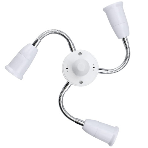 Splitter Socket Adapter 4 in 1 E26 E27 Light Socket Splitter Bulb Lamp Holder Adapter Lengthen Standard LED Bulbs Holder Base Adapter Converter with Extension Hose 360 Degrees Adjustable Splitter Socket Adapter 4 in 1 E26 E27 Light Socket Splitter Bulb Lamp Holder Adapter Lengthen Standard LED Bulbs Holder Base Adapter Converter with Extension Hose 360 Degrees Adjustable
