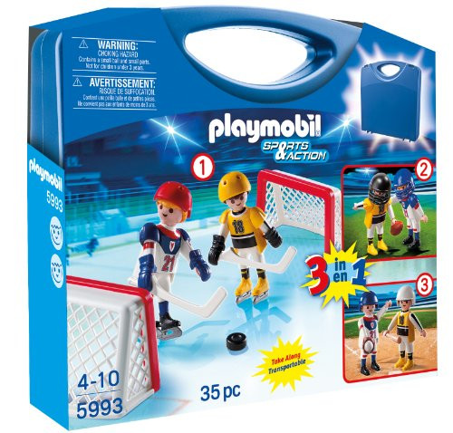 PLAYMOBIL Multisport Carrying Case Playset, 5993, 35pc
