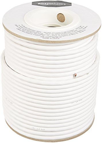 AmazonBasics Speaker Wire - 14-Gauge, 99.9% Oxygen-Free Copper, 200 Feet