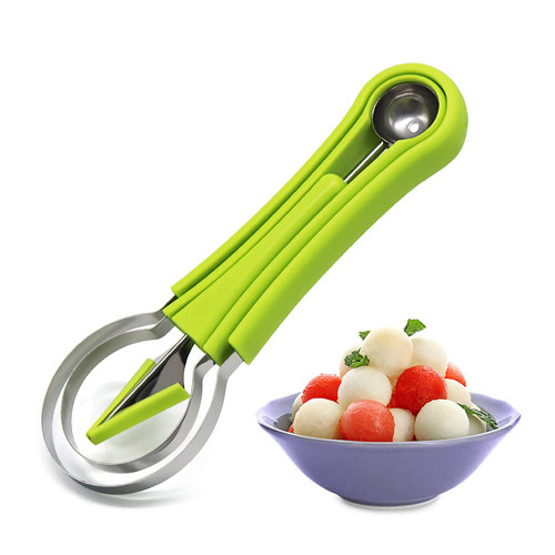 Suuker Melon Baller Scoop Set,Professional 4 In 1 Stainless Steel Watermelon Cutter, Scooper Seed Remover Knife for Dig Pulp Separator Fruit Slicer Carving Tools Set?Green? Suuker Melon Baller Scoop Set,Professional 4 In 1 Stainless Steel Watermelon Cutter, Scooper Seed Remover Knife for Dig Pulp Separator Fruit Slicer Carving Tools Set?Green?