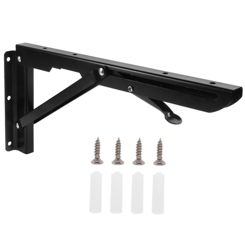 Wall Mount countertop Brackets Hinge Foldable Shelf Brackets Support Frame Tables and Chairs Accessories Bracket Shelf Screw Decorative Shelf Brackets Triangle Decorate