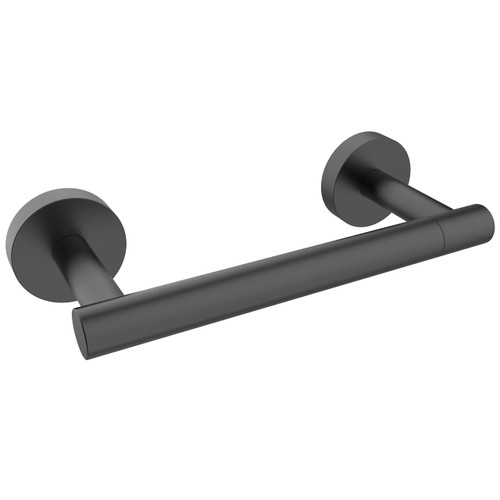 RARXTR Matte Black Toilet Paper Holder SUS304 Stainless Steel Double Post Pivoting Toilet Paper Roll Holder Wall Mounted Toilet Tissue Holder for Bathroom RV
