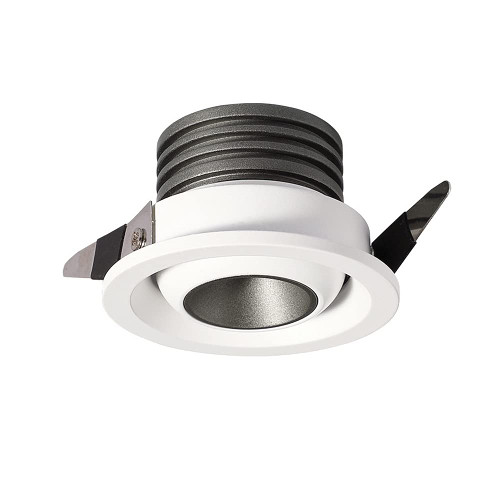 MYKAGS 3W Round Anti-Glare Embedded LED Ceiling Light, Indoor Dimmable COB High-Brightness Downlights for Ceiling, 3000K-6000K Home Commercial Background Wall Spotlights Fashion (Color : 6500K)