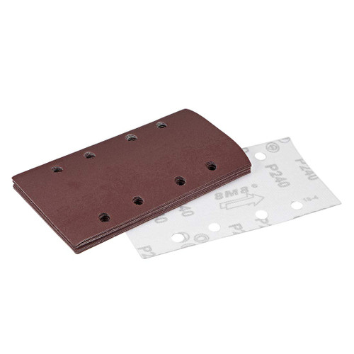uxcell 240 Grit 1/3 Sanding Sheet Sander Sandpaper Hook and Loop Pads 8 Hole 10pcs uxcell 240 Grit 1/3 Sanding Sheet Sander Sandpaper Hook and Loop Pads 8 Hole 10pcs