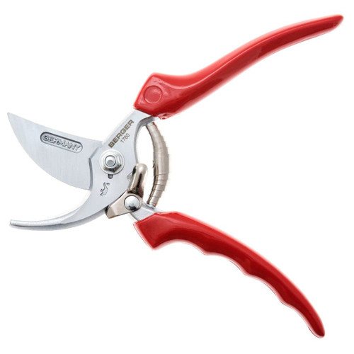 BERGER 1760 Bypass, Straight Cutting Head and Forged Metal Body Hand Shears, 22x6.5x2.5 cm, Red