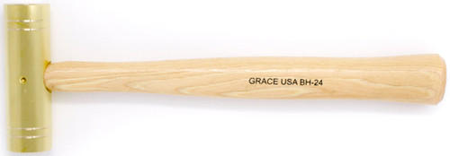 Grace USA 16 Ounce Brass Hammer, Gunsmith Tools & Accessories, Gun Care, Woodworking, Machinist, Mechanic, Made in USA