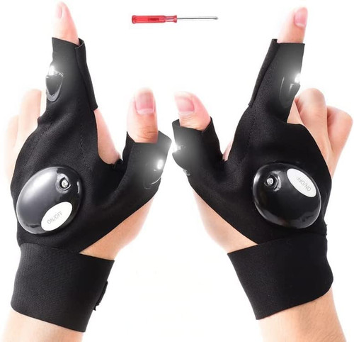 VISSBOO LED Flashlight Gloves, Gifts for Men Birthday Christmas Stocking Stuffers Ideas Gifts for Dad Husband, Cool Gadgets Tools Stuff for Camping Fishing Running Repairing VISSBOO LED Flashlight Gloves, Gifts for Men Birthday Christmas Stocking Stuffers Ideas Gifts for Dad Husband, Cool Gadgets Tools Stuff for Camping Fishing Running Repairing