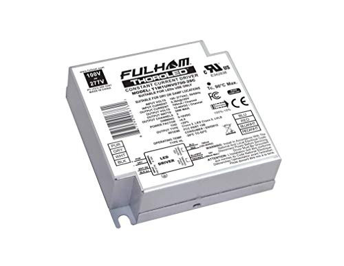 Fulham Lighting T1M1UNV0700-28C ThoroLED-Single Channel-0-10V Universal Voltage Input-700mA Constant Current Output-28W Max-20-40 VDC-Compact Case w/Side Leads-IP64 Dimming LED Driver