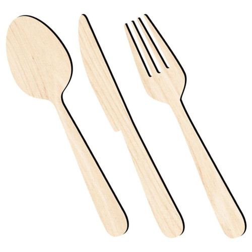 BESTOYARD Large Fork Knife Spoon Set Wall Decor Rustic Wooden Kitchen Utensils Wall Sign Wall Hanging Wood Sign Farmhouse Wooden Wall Plaque for Home Dining Living Room Decor Beige L