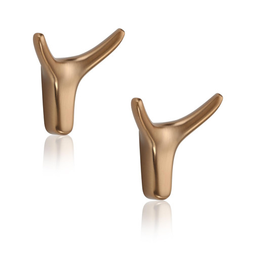 FILTA Coat Hooks Bathroom Towel Hooks,Champagne Bronze Wall Hooks,Robe & Towel Hooks for Bathroom Wall Mounted,Duty and Stylish Wall Coat Hooks for Hanging Clothes, Hats, Bags,Towels(2 Pack)