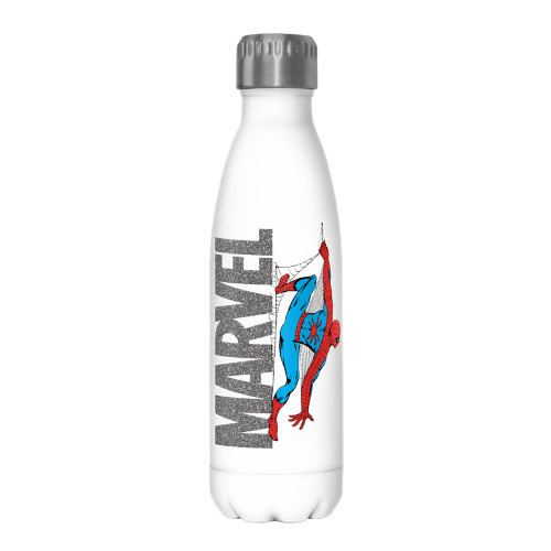 Marvel Spidey Logo 17 oz Stainless Steel Water Bottle, 17 Ounce, Multicolored
