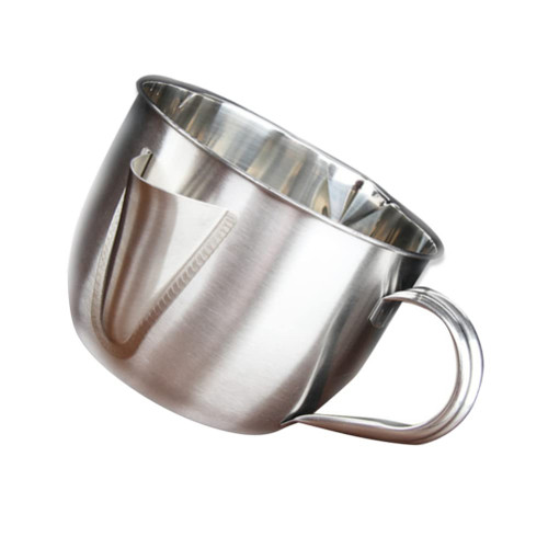 Oil Soup Strainer Cup Oil Fat Separator Oil Strainer Pot Grease Can Stainless Steel Oil Soup Strainer Cup Bowl Gravy Separator with Handle Kitchen Cooking Gadgets Gravy Separator Pot