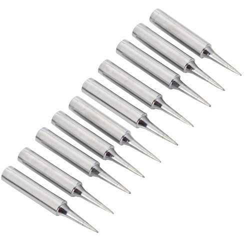 Saipe 10pcs 900M-TI Soldering Iron Tips Solder Iron Replacement Tip for 900M Station Tool for Hakko, TENMA, ATTEN, Quick, Aoyue, Yihua Soldering Station(900M-T-I)