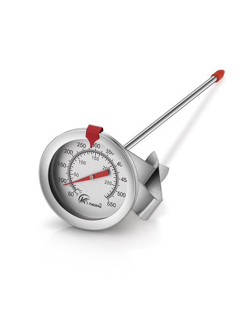 KT THERMO Candy/Deep Fry Thermometer with Instant Read,Oil Thermometer,8" Stainless Steel Stem Meat Cooking Thermometer,Best for Turkey,BBQ,Grill KT THERMO Candy/Deep Fry Thermometer with Instant Read,Oil Thermometer,8" Stainless Steel Stem Meat Cooking Thermometer,Best for Turkey,BBQ,Grill