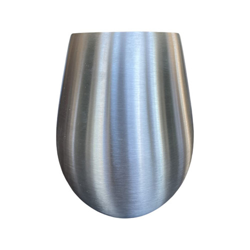 SHEP LOVE IS BLIND STAINLESS STEEL WINE GLASS | 18OZ UNBREAKABLE | DRINKING CUP | GOBLET | BPA FREE | BRUSHED METAL SHEP LOVE IS BLIND STAINLESS STEEL WINE GLASS | 18OZ UNBREAKABLE | DRINKING CUP | GOBLET | BPA FREE | BRUSHED METAL