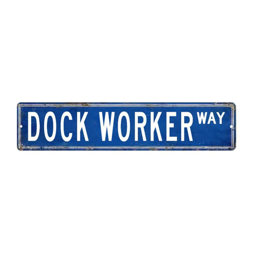 Vinyl Wall Quotes Stickers Dock Worker Vintage Lettering Wall Stickers Home Decorations Profession Way Series Gift Wall Decals Stickers for Nursery Laptop Playroom Outdoors 18in