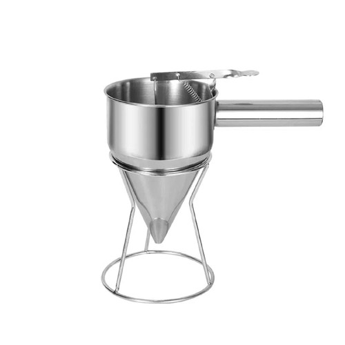 Stainless Steel Pancake Batter Dispenser with Stand,Funnel Cake Dispenser with Stand,Baking Tool for Cupcake, Waffles, Muffin Mix, Crepes, Cake Stainless Steel Pancake Batter Dispenser with Stand,Funnel Cake Dispenser with Stand,Baking Tool for Cupcake, Waffles, Muffin Mix, Crepes, Cake