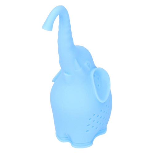 Tea Infuser,Tea Strainer, Food Grade Reusable Tea Strainer Silicone Tea Infuser Blue Tea Diffuser Cartoon Elephant?Shape Tea Infuser Loose Leaf Brewing Filter Tool for Home Office Use