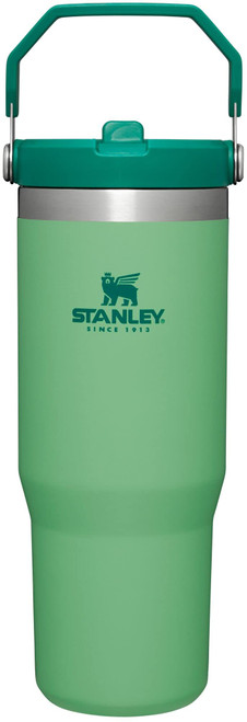 Stanley IceFlow Stainless Steel Tumbler with Straw - Vacuum Insulated Water Bottle for Home, Office or Car - Reusable Cup with Straw Leakproof Flip - Cold for 12 Hours or Iced for 2 Days (Jade)