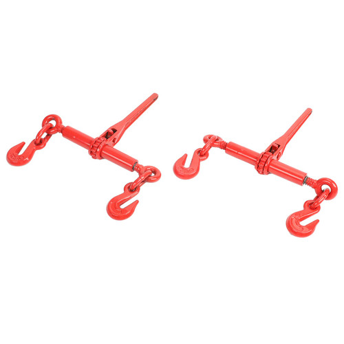PRFFWK 1/4"-5/16" Ratchet Chain Binders w/Grab Hooks, Work with G70 Chain(2600 LBS WLL), Tie Downs Load Binders for Flatbed Trailer Truck-2 Pack PRFFWK 1/4"-5/16" Ratchet Chain Binders w/Grab Hooks, Work with G70 Chain(2600 LBS WLL), Tie Downs Load Binders for Flatbed Trailer Truck-2 Pack