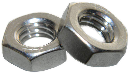 Stainless Steel Fine thread thin jam half height Hex Nuts 1/4-28 Qty 25