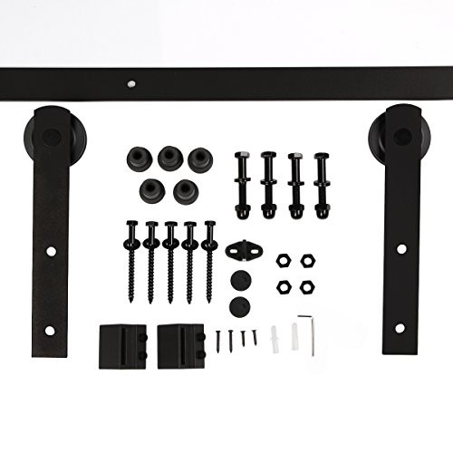 U-MAX 6.6 Ft Sliding Barn Door Hardware Kit -Heavy Duty Sturdy, Smoothly and Quietly -Easy to Install - Fit 36"-40" Wide Door Panel (I Shape Hanger)