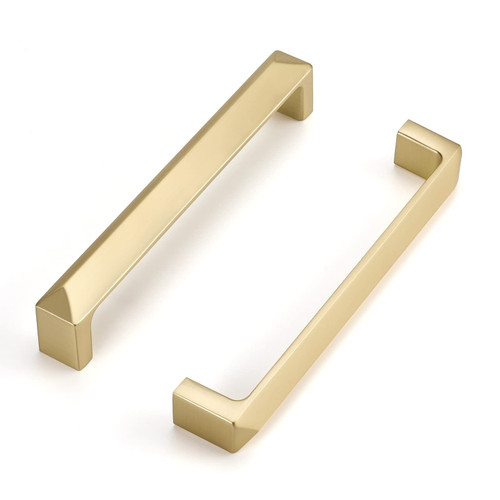 Haidms 10Pack Gold Kitchen Cabinet Handles Gold Cabinet Pulls, Gold Drawer Pulls Drawer Handles for Cabinet Kitchen Drawer Pulls 5inch Hole Centers