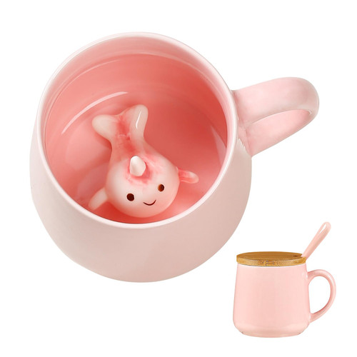 BigNoseDeer Pink Cute Coffee Mug with Lid And Spoon Unicorn Kawaii Coffee Cups Ceramic Cute Cups Tea Cups Cute Stuff Christmas Mugs Birthday Gifts For Women 12oz (Narwhal) BigNoseDeer Pink Cute Coffee Mug with Lid And Spoon Unicorn Kawaii Coffee Cups Ceramic Cute Cups Tea Cups Cute Stuff Christmas Mugs Birthday Gifts For Women 12oz (Narwhal)