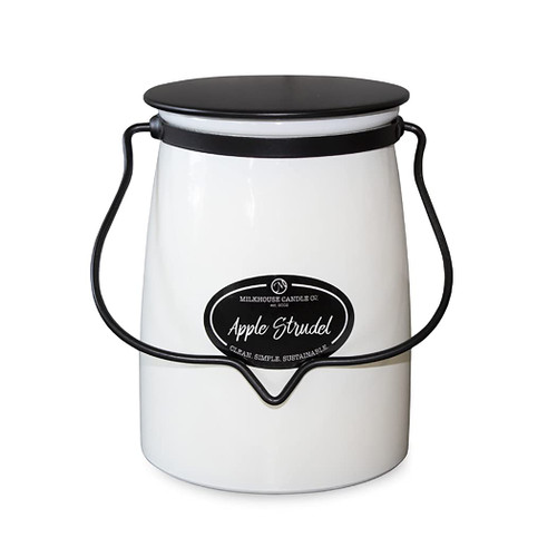 Milkhouse Candle Company, Creamery Glow Collection Scented Soy Candle: Butter Jar Candle, Apple Strudel, 22-Ounce Milkhouse Candle Company, Creamery Glow Collection Scented Soy Candle: Butter Jar Candle, Apple Strudel, 22-Ounce