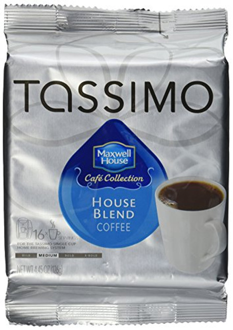 Tassimo Maxwell House Cafe Collection House Blend Coffee 16 T-Discs, 3-Pack (48 T-Discs)