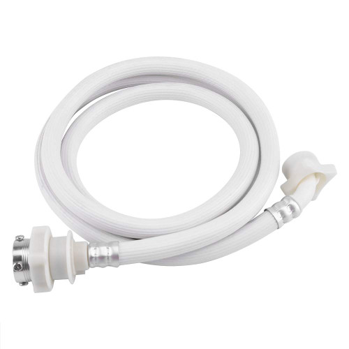 Eboxer Washing Machine Hoses, Burst Proof Washing Machine Water Inlet Hose, Washer Pipe with Connectors, White (2m/78.75in)