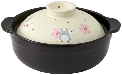 Studio Ghibli via Bandai Skater - My Neighbor Totoro - Totoro Traditional Japanese Dish Series - Earthen Pot (Sakura/Cherry Blossom), Skater Official Studio Ghibli Merchandise