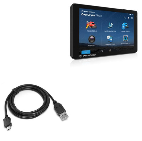 BoxWave Cable Compatible with Rand McNally OverDryve 7 Pro II - DirectSync Cable, Durable Charge and Sync Cable for Rand McNally OverDryve 7 Pro II