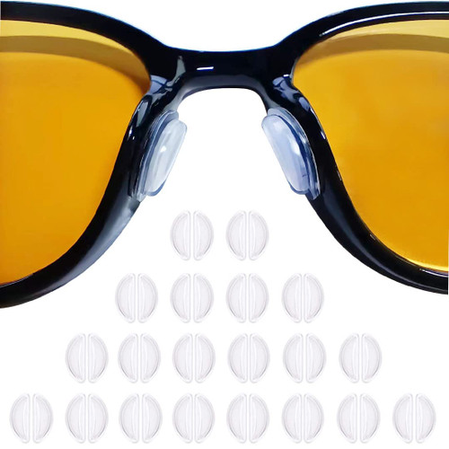 Festty Eyeglass Nose Pads, 3.5mm of Glasses Nose Pad, Nose Pads for Glasses, Eyeglasses Glasses Nose Grips, Silicone Nose Pads for Eyeglasses-20 Pairs/Clear Festty Eyeglass Nose Pads, 3.5mm of Glasses Nose Pad, Nose Pads for Glasses, Eyeglasses Glasses Nose Grips, Silicone Nose Pads for Eyeglasses-20 Pairs/Clear
