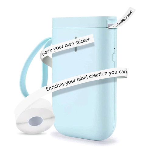 NIIMBOT Mini Label Printer with 1 Roll Tape, D11 Label Maker Machine, Portable Wireless Label Printer, for Phone Pad Office Home Organization USB Rechargeable with Tape (Green)