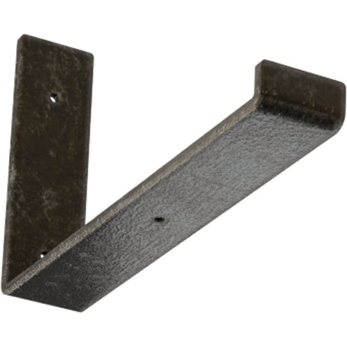 Ekena Millwork BKTM02X12X07HSAWS Steel Bracket Hanging Shelf, 2"W x 12"D x 7"H, Antiqued Warm Silver
