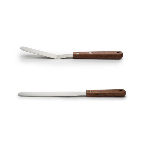 Stainless Steel Icing Spatula and Smoother Set