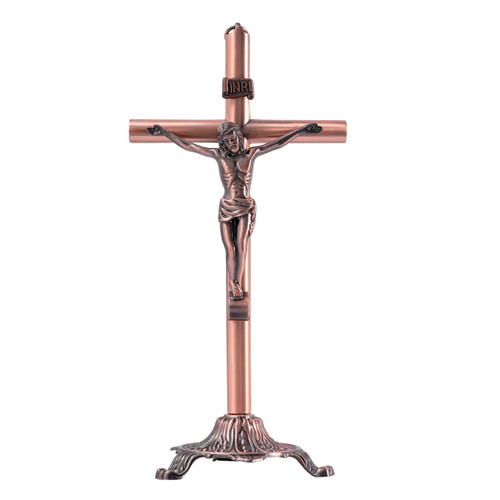 HOLLOII Jesus Wall Cross Crucifix Figurines Holy Catholic Resin Crosses Figures of Christ's Crucifixion Wall Art Hanging Decor 15.5 Inches
