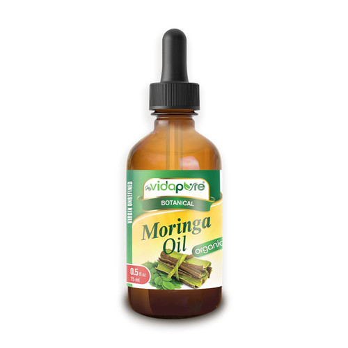 Organic MORINGA OIL Moringa oleifera 100% Pure 0.5 Fl.oz.- 15 ml. For Skin, Face, Hair, Lip and Nail Care. by myVidaPure Organic MORINGA OIL Moringa oleifera 100% Pure 0.5 Fl.oz.- 15 ml. For Skin, Face, Hair, Lip and Nail Care. by myVidaPure