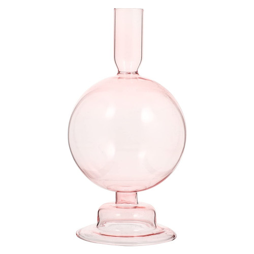 VOSAREA Decorative Candlestick Glass Candle Holders Taper Candle Stick Vintage Tealight Candle Holder Retro Candlestick Holder for Wedding Home Centerpieces Decor Pillar Taper Candlestick