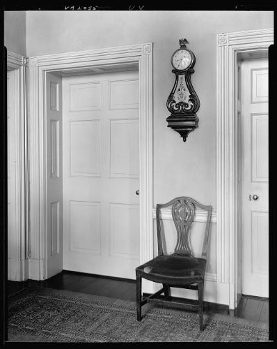 HistoricalFindings Photo: Oak Hill,Houses,doorways,Clocks,Chairs,Aldie,VA,Virginia,Architecture,South,1930