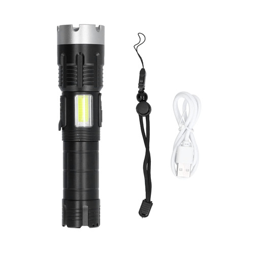 Led Torch,P70 Multifunction Flashlight LED USB Charging COB Sidelight Flashlight For Outdoor Lighting