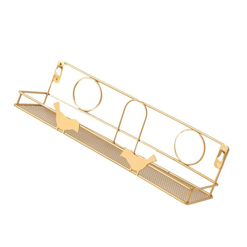 Alipis 1pc Wall Mount Shelves Wall Mounted Bookshelves Metal Bookshelf Wall Mount Bookshelf Floating Wall Shelf Wall Display Shelves Iron Wall Rack Storage Rack Wall Hanging Rack Ledge