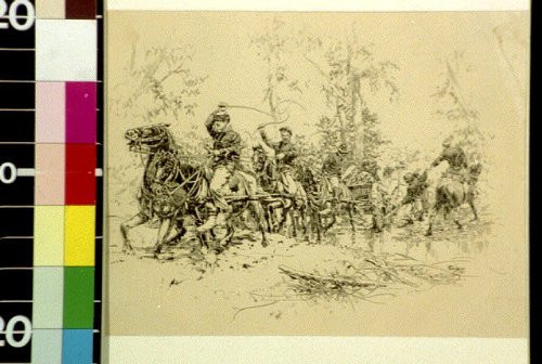 HistoricalFindings Photo: Sumner's March to Reinforce Couch at Fair Oaks Station,Edwin Martin Taber,c1885