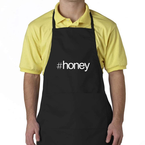 Eddany Hashtag Honey Bold Text Apron