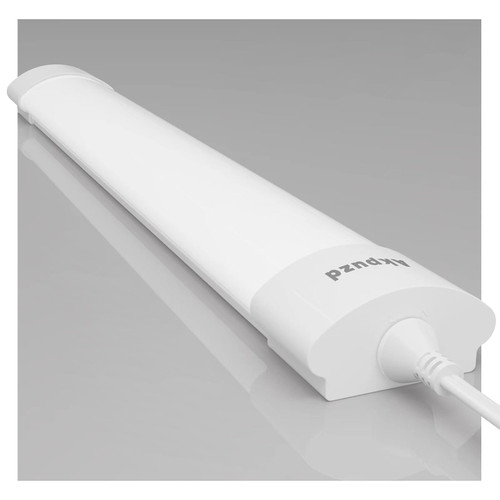 Akpuzd [Upgrade] Plug in Ceiling Lights, 2FT Plug in Light, IP66 Waterproof 18W LED Tube Light with NO/Off Switch, 2000LM LED Shop Light, 5000K LED Lights for Kitchen, Bathroom, Garage, Vanity...