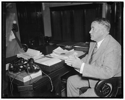 HistoricalFindings Photo: Senator Alben W Barkley,Telephones,desks,Politicians,Chair,Washington DC,1937 1